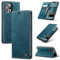 Cracedily for iPhone 13 Pro Case, Wallet Case Flip Leather with Card Holder Magnetic Closure Shockproof Kickstand Protective Phone Cases Cover for iPhone 13 Pro, Blue-Green