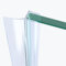 Mai & Mai Joint Porte en PVC 195cm Joint Vertical Porte Douche Joint d'étanchéité pour Epaisseur de Verre de 8mm Design 309B4