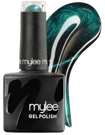 Mylee Cat Eye Gel Nail Polish 8ml [Beltane] - Magnetic, Glitter, Holographic, UV/LED Nail Art Manicure Pedicure, Professional, Salon & Home Use, Long Lasting & Easy to Apply, Vegan & Cruelty Free