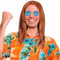 HatStar Hippie Perücke 70er Jahre Perücken für Herren & Damen zu Karneval Fasching Motto Party (braun)