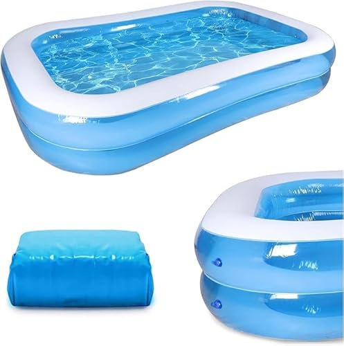 Inflatable Paddling Pool Inflatables Above Ground Pool for Kids fast set design Swimming Pool suitable for indoor & outdoor use in the backyard Large Paddling Pool that measures 78.7 x 59 x 19.7