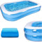 Inflatable Paddling Pool Inflatables Above Ground Pool for Kids fast set design Swimming Pool suitable for indoor & outdoor use in the backyard Large Paddling Pool that measures 78.7 x 59 x 19.7