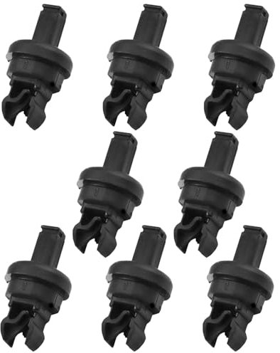 KEMUZ 8 Stück Kofferraum-Clips Kompatibel mit VW Golf 5/6, Audi A3 8V, Renault Megane 3 & Scenic 3 - Schwarze Hutablage-Halterung mit 8200675047 für Heckabdeckung Befestigung