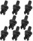 KEMUZ 8 Stück Kofferraum-Clips Kompatibel mit VW Golf 5/6, Audi A3 8V, Renault Megane 3 & Scenic 3 - Schwarze Hutablage-Halterung mit 8200675047 für Heckabdeckung Befestigung