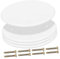 Uonlytech 4Pièces Plaques de Recouvrement de Plafond Rondes Lot de Couvre Holes pour Du Plafond et Masquer les Disgracieuses