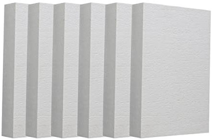 Pannello isolante in fibra ceramica, 6 pezzi, 300x200x6 mm, ignifugo e resistente al calore, for forni for pizza, stufe a legna, fornaci, fornaci, fucine