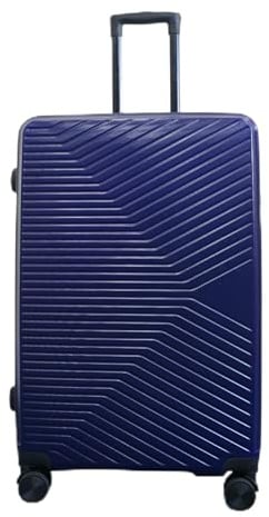 Infinity Large Suitcase 28 Lightweight Hard Shell Luggage 4 Wheel Spinner Hard Shell Check in Luggage for 23kg Navy Blue