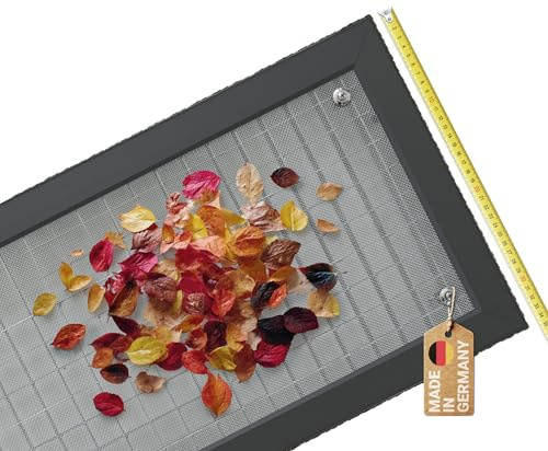 Kellerschachtabdeckung Lichtschachtabdeckung nach Maß - Profiqualität, Made in Germany, robuste Aluminium-Profile, V2A Edelstahl-Gewebe, kratzfeste Oberfläche (Dunkelgrau, 60 x 120 cm)