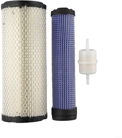 Lot de filtres à air extérieur et intérieur 11013-7044 11013-7045 pour moteurs Kohler 25 083 01-S 25 083 04-S Compatible avec CH18-CH26 CV16-CV26 CH730-CH750 CV740 CV745 LL H640-. LH690 et John