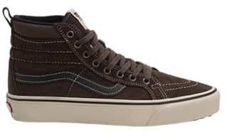 Vans Sk8-Hi MTE, hohe Schuhe aus braunem Wildleder, rutschfeste Gummisohle, klassischer Skate-Stil