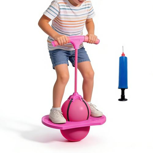Hüpfbälle für Kinder | Balance-Hüpftier mit Griff | Kinder-Hüpfball-Spielzeug | Für Kinder, Erwachsene, Workout und Yoga, drinnen, draußen, für zu Hause, in der Vorschule und im Kindergarten