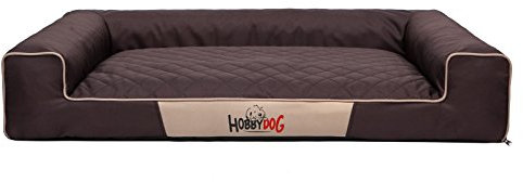 Hobbydog XL VICCBR2 Eckig Hundebett, Victoria Katzenbett Schlafplatz, dunkel braun