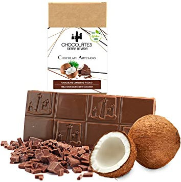 Chocolate con leche y coco artesano
