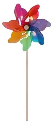 TrendLine Windrad bunt Ø ca.16 cm Standhöhe: ca. 48 cm Windspiel Windspirale