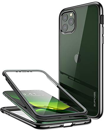 SUPCASE Unicorn Beetle Electro Series Slim Full-Body Protective Case with Built-in Screen Protector for 6.5-Inch iPhone 11 Pro Max (2019), Black