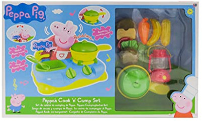 CYPBRANDS 1684663 Camping-Küchen-Set Peppa Pig Wutz Chaises Longues, blau, Cocina