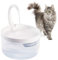 Fontaine à Eau pour Chat, Distributeur Automatique d'eau Potable pour Compagnie 2L avec fenêtre Niveau d'eau, Pompe silencieuse DC