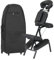 Master Massage Apollo Klappbar Mobil Massagestuhl Behandlungsstuhl aus Aluminium leicht mit Transportkoffer Schwarz