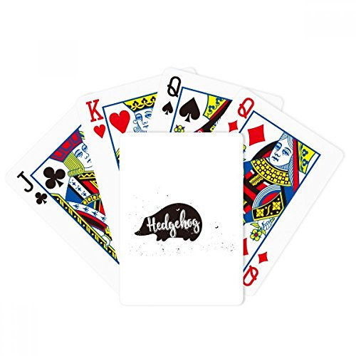 Igel schwarz und weiß Tier Poker Spiel Magic Card Fun Brettspiel