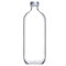 Acan Tradineur - Botella de vidrio de 1 litro, tapón de acero, agua fría o caliente, bebidas, té helado, limonada, frigorífico, camping, 25,5 x 9,5 cm