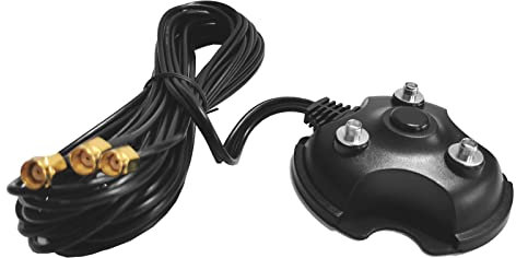 F55CS 3er Set RP SMA Stecker auf RP-SMA Buchse Kabel, 3m RG174 Koaxialkabel für WiFi-Antennenverlängerung mit Magnetfuß