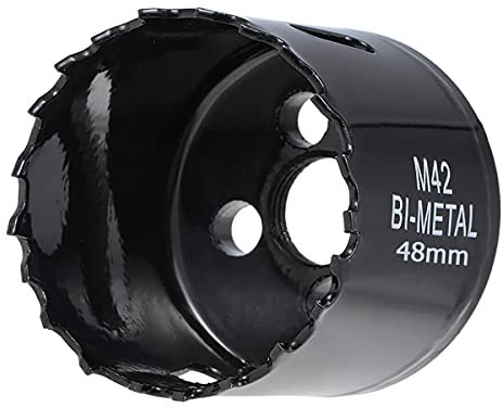 SagaSave Lame de scie cloche 4,8 cm 48 mm pour trou de maïs en acier inoxydable, acier au carbone et acier bi-métal très résistant