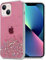 Cadorabo Funda Compatible con Apple iPhone 13 en Rosa con Purpurina - Funda Protectora de Silicona TPU con Purpurina Brillante - Ultra Slim Back Cover Case