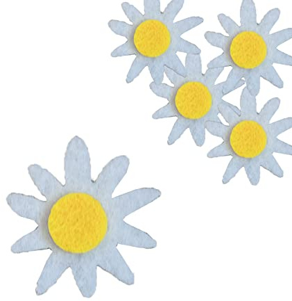 maDDma Bastelfilz Filz zum Basteln Streudeko Verzierung Blumen Sonnen Ostern Sommer Variantenwahl