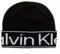 Calvin Klein Damen Eco Reverso Beanie K60K609967 Gestrickte Mütze, Schwarz (Ck Black), OS