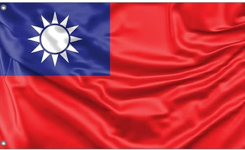 Flagge von Taiwan | Einzigartiger Designdruck | Hergestellt in der EU (90 x 150 cm)