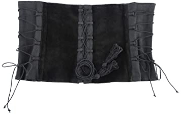 Battle-Merchant Unterbrust Corsage Anik, aus Samt, Damen | Baumwolle, Mieder mit Schnürung, Mittelalter, Pirat, Gothic, Reenactment, LARP & Fantasy Cosplay