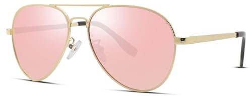 COASION Retro Pilotenbrille Polarisierte Sonnenbrille für Herren Damen UV400 Schutz Sonnenbrillen Vintage