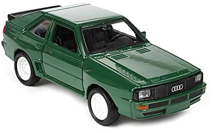 ECO Audi Sport Quattro 11,5cm Modellauto Rückzug Metall Modell Auto Spielzeugauto Knder Geschenk Fahrzeug 41 (Grün)