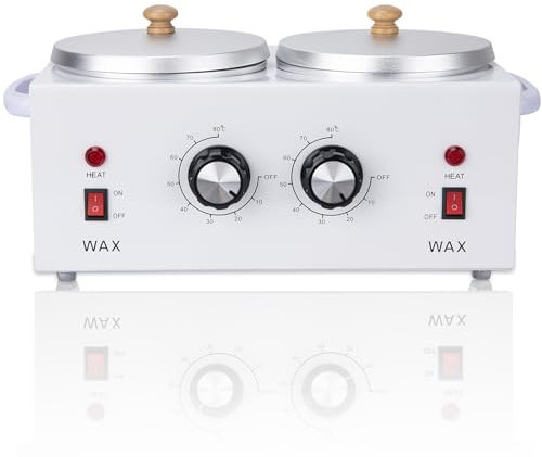 CMOOD Double Wax Warmer Professional Electric Wax Heater Set with Adjustable Temperature Set