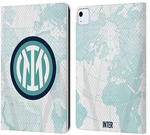 Head Case Designs Licenciado Oficialmente Inter Milan Lejos Kit De Escudo 2022/23 Carcasa de Cuero Tipo Libro Compatible con Apple iPad Air 2020/2022