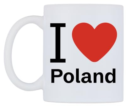 WeDoMugs I Love Poland Ceramic Mug