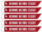 REMOVE BEFORE FLIGHT Schlüsselanhänger Reißverschlussanhänger 5 Stück
