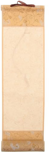 OATIPHO Rouleau D'écriture Chinoise, Rouleau De Papier Xuan Rouleaux De Mur Suspendu Parchemin Suspendu Vierge Rouleau De Papier Vierge Rouleau Vierge Papier De Riz Accessoires Vide, 3.93x1.77in