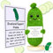Johiux Mini Pocket Hug Positive Saure Gurken,Geschenke Freund,Lustig Geschenk Freundin ,Motivationsgeschenke,Kleiner Glücksbringer Beste Freundin,Kleine Umarmung Pocket Hug Gurken Glücksbringer