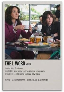 karn The L Word Poster, Wandkunst, Leinwand, Poster, Raumdekor, ästhetisch, Poster, Druck, Dekoration, Poster, 30 x 45 cm, ungerahmt