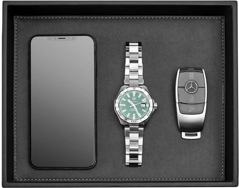 Gallaway Leather Valet Tablett für Herren – Nachttisch-Organizer, EDC-Tablett für Geldbörse und Schlüssel – Kommode Leder Catchall Dump Schlüsselablage – Nachttisch-Tablett Organizer Schlüsselschale