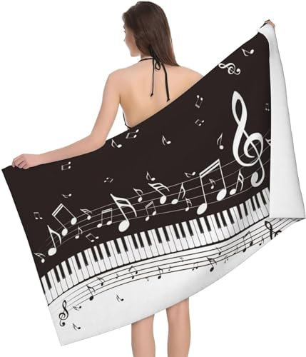 Toalla Playa Nota Toallas Playa Grande Microfibra Anti Arena Llaves Playa Toallas para NiñA NiñO Adulto Piscina Toalha de Praia Mujer Hombre 200x200cm