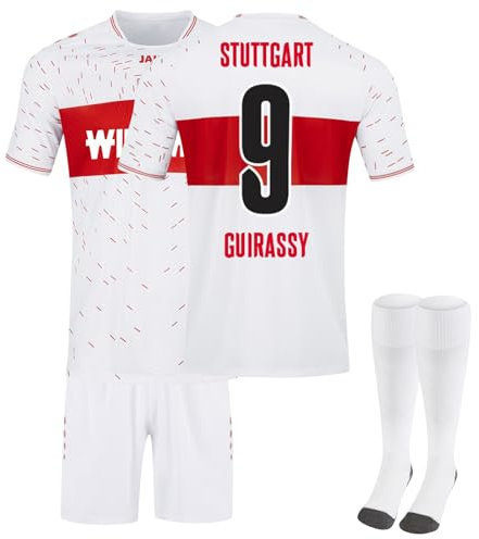 Fußball trikot 23/24, Stuttgart Neue Hause/Auswärts Jersey traininganzug für Kinder Erwachsener, Fussball Trikot Shorts Socken Jungen Herren