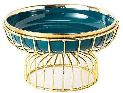 Fruteros de Cocina Stand de la cesta de la fruta del estilo europeo, Cerámica de la casa del tazón de cerámica Organizador del organizador del contador de la fruta superior for la cocina Cesta de Frut