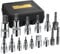 AMTOVL Jeu de 15 Douilles Torx Femelle 50BV30 Douille + S2 Embout T10-T60 Douille d’Entraînement 3 Adaptateur 1/4 3/8 1/2 avec Etui Portable pour Réparations à Domicile et Entretien Professionnel