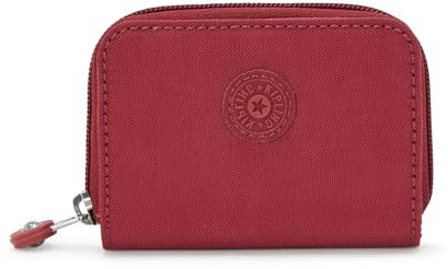 Kipling Damen Tops Geldbörse, kompakt, praktisch, Nylon-Reisekartenhalter, Funky Red, 7,6 cm L x 10,2 cm H x 2,5 cm D, Damen-Top-Geldbörse, kompakt, praktisch, Nylon-Reisekartenhalter
