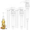 3Psc Dosierpumpe, Sirup Pumpspender, Syrup Pump, Wiederverwendbarer Pumpspender für 500-1000 ml Flaschen mit 6 Langen, Dosierpumpe für Zuhause Kaffeebar Händedesinfektionsmittel und Shampoo
