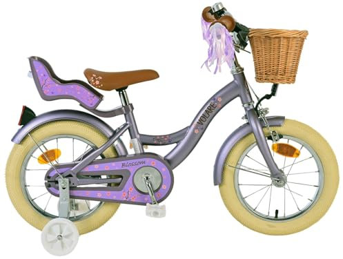 Volare Blossom Kinderfahrrad - Mädchen - 14 Zoll - Lila