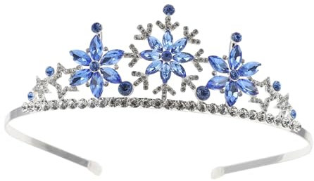 TOVINANNA Schneeflocken Haarreif Für Mädchen Geburtstagskrone Aus Angenehmem Material Für Tanzpartys Fotoshootings Und Alltag