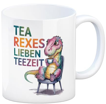 Tea rexes lieben Teezeit Kaffeebecher Lustige Dino-Tasse für Tee- und Dinofans im Büro
